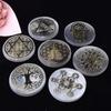 6cm Natural Crystal Selenite Slice Slab White Gypsum, Natural Selenite Stone Crystal Disc, Selenite Charging Plate decoration