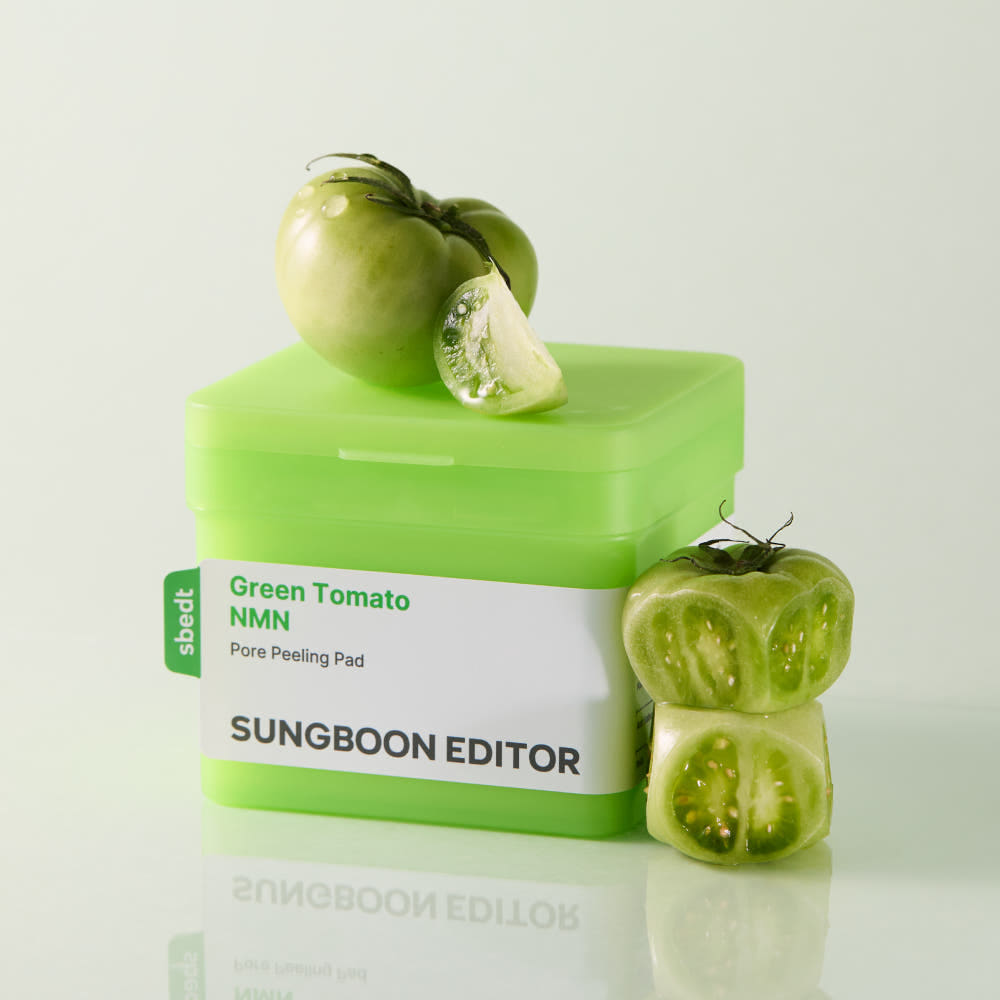 SUNGBOON EDITOR Green Tomato NMN Pore Peeling Pads Exfoliating Pore Care Toner Pads 60 Pads