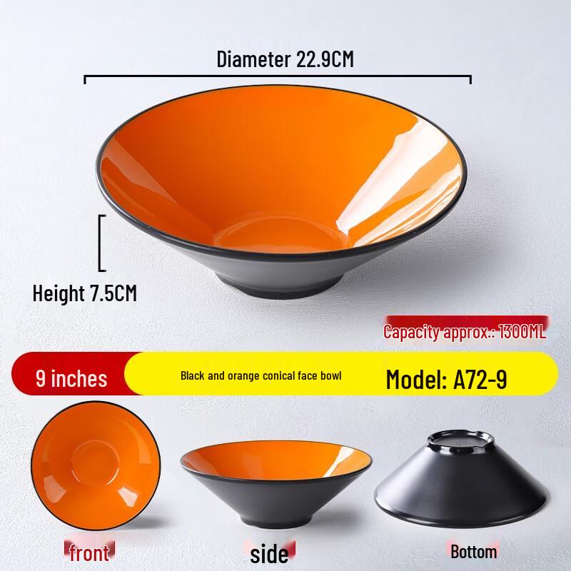 Nordic Style Melamine Noodle & Soup Bowl
