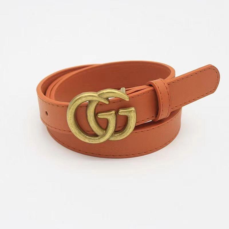 Stylish Gold Alloy Buckle Women's Fashionable Denim Pants Belt In Multiple Colors