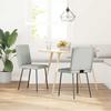 VidaXL Dining Chairs Set of 2 Light Grey Velvet, Dining Chair, Kitchen Chair, Accent Chair, Chair, Chair of 4101057