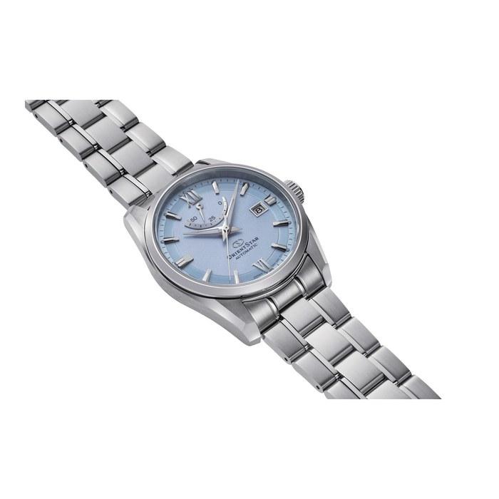 Orient Star Contemporary Blue Dial Stainless Steel Strap Men's Watch RE-AU0109L00B