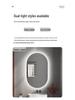 Oval LED Smart Vanity Mirror with Touch Screen