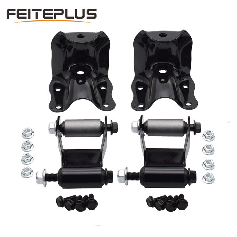 For Ford Ranger Mazda B2500 B2300 B3000 B4000 Rear Hanger Bracket and Springs Shackle Kit 722-001 722-010 E6TZ5776A E6TZ5776B