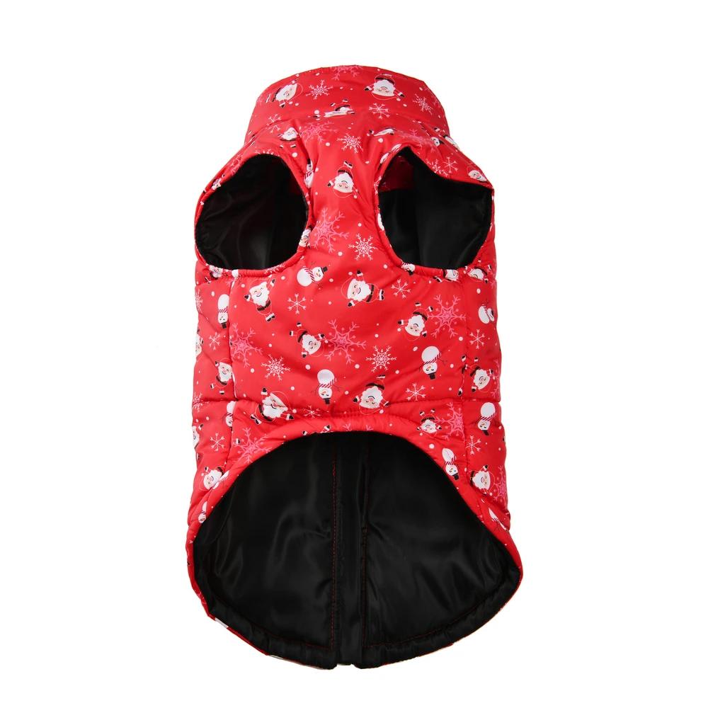 Dog Jacket Warm Winter Pet Clothes for Small Medium Dogs Cats Leopard Print Chihuahua Yorkie Vest Coat with D-ring Puppy Costume