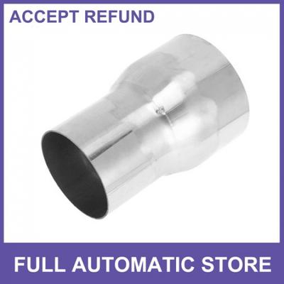 Mandrel Exhaust Pipe Adaptor Concentric Reducers 275" OD To 35" OD Silver Tone