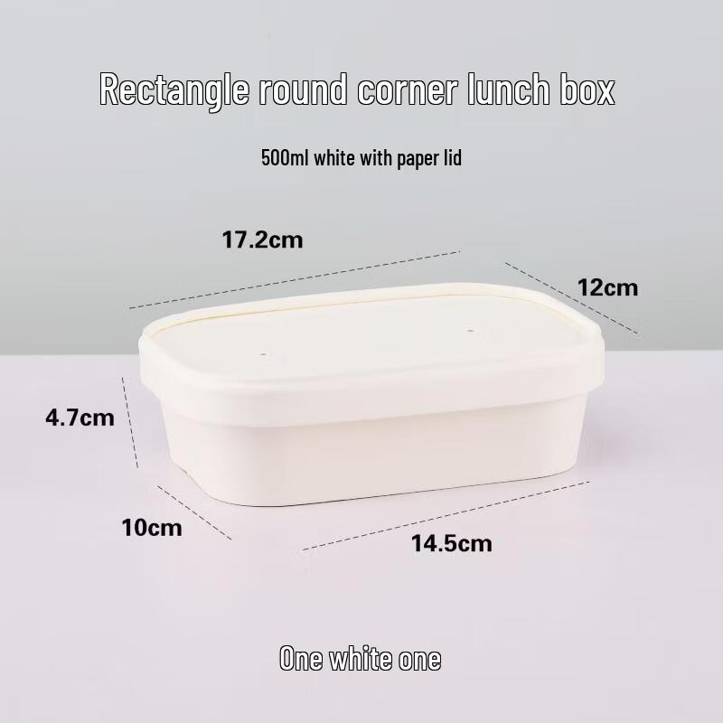 Disposable Kraft Paper Meal Box with Lid
