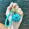 1/2Pcs Keyring Holder Creative Colorful Key Accessories Basketball Keychain 9 Colors Car Key Chain Plastic Ball Bag Pendant