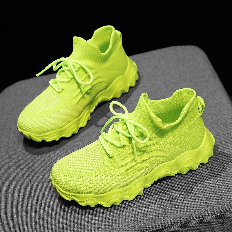 

Женские кроссовки Модные женские повседневные спортивные кроссовки для бега Теннисные Женские Весенне-осенние Нескользящие Дышащие Кроссовки Спортивная обувь 40 зелёный