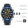 Megir Men Watches Fashion Military Quartz Waterproof Wristwatch Silicone Strap Sport Chronograph Reloj Hombre 2144