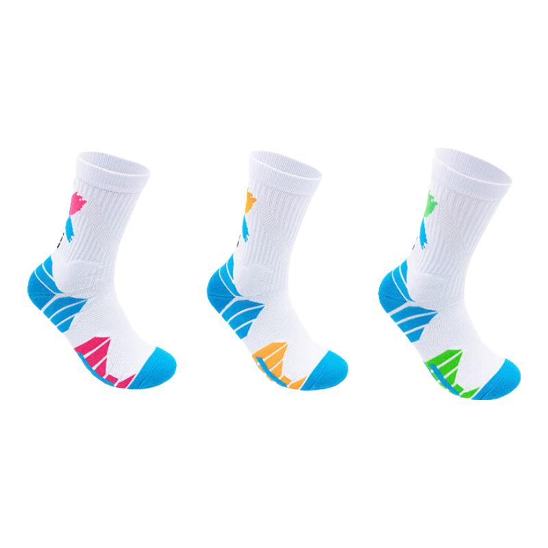 VICTORIATOURIST 3-Pair Kids  Thickened Mid-Calf Basketball Socks