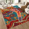 Aboriginal Art Dreamtime Floor Mats for Living Room, Bedroom and Room Decoration Are Suitable for Gifts.