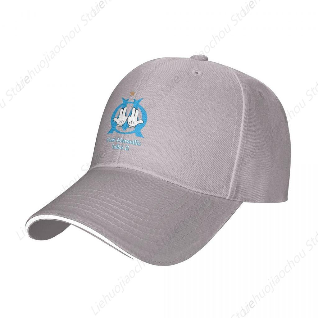 C'est Marseilles Bebe Rapper OM Baseball Cap Vintage JUL Sandwich Cap Unisex Women Adjustable Sun Hat Outdoor