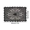 Spider Web Black Lace Tablecloth Halloween Table Cloth Decorative Placemat Cosplay Spider Silk Party Table Ornament