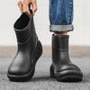 New Short Men's Rain Boots Non-slip Waterproof Man Rubber Shoes Comfortable Men's Fishing Boots Work Male Safety Shoes