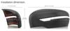 Tunez Matte Black Rear Side Mirror Cover Guard Protector with Turn Signal Indicator for Navara NP300 D23 STX Year 2015 2016 2017 2018 2019