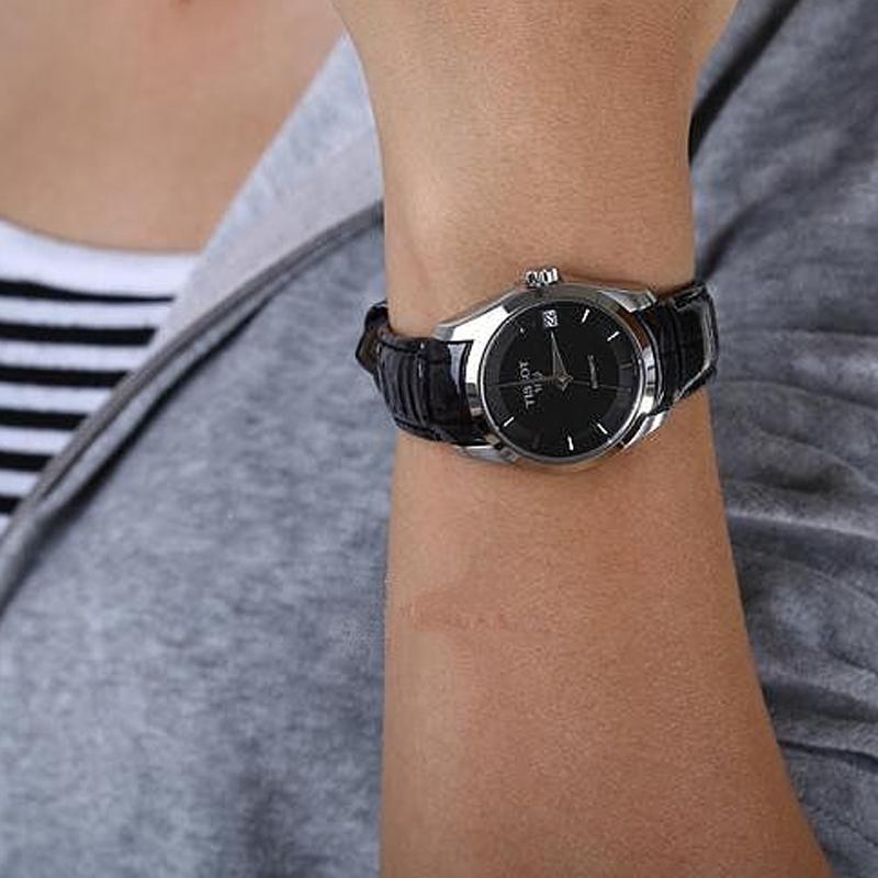 TISSOT Kutu Automatic Mechanical Movement Women's Watch 32mm Black Dial T035.207.16.051.00