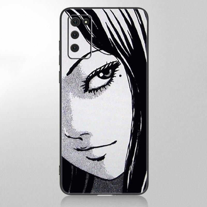 Anime Junji Ito Tees Horror Case For Samsung Galaxy A12 A02S A22 A32 A52 A72 A71 A51 A41 A31 A21 A11 A50 A70 A10S A20S Cover