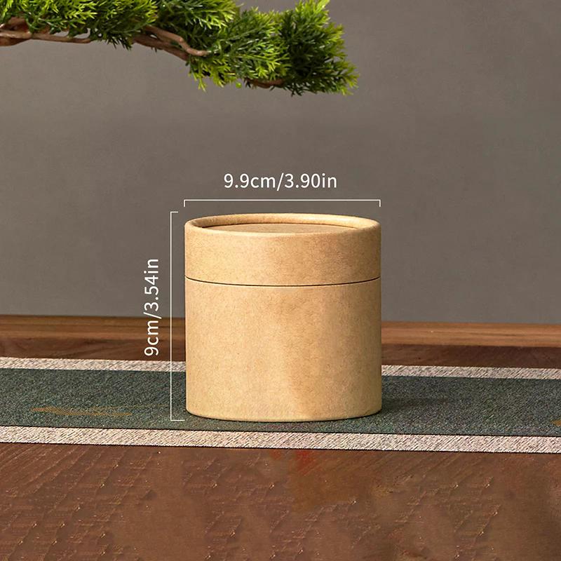 1PCS Kraft Paperboard Tubes Round Essential Oil Packaging Containers For Tea Caddy Coffee Cosmetic Crafts Gift Storager