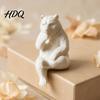 Creative Gifts for Animal Lovers 3D Print Bear Figurine Statue Matte Resin Relief Sculpture Nordic Office Desk Aesthetic Decorations Minimalist