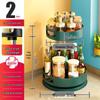 Modern Minimalist Rotating Spice Rack - Kitchen Organizer Shelf