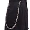 Unisex Punk Waist Chain with Alloy Spikes and Spliced Chain Accents