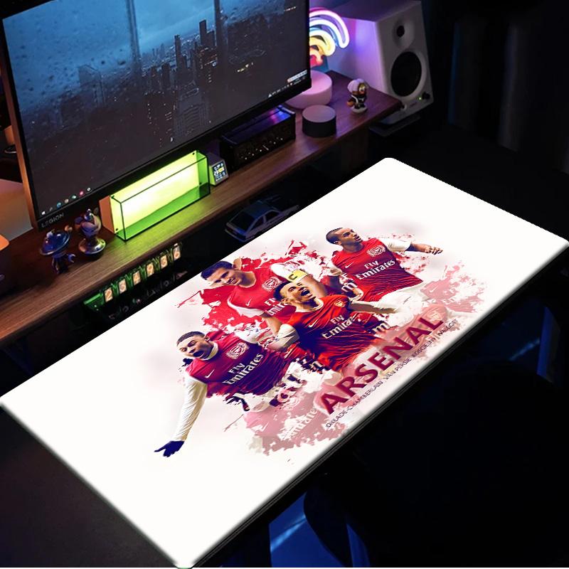 Tappetino Mouse Momento Celebrativo Arsenal, Base in Gomma, Tappetino Mouse per Giocatori e Uso Ufficio, Scrivania da Gioco, Tappetino Facile da Pulire Regali di Natale per Fan