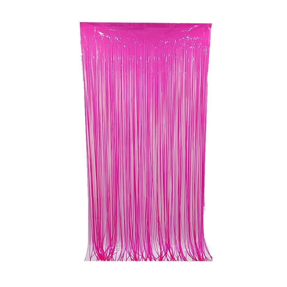 Wielobarwna Zasłona Frędzlowa Kolor Neonowy Dekoracja Imprezowa Fluorescencyjne Streamery Makaronowe Zasłona Fluorescencyjna Impreza Świecąca w UV
