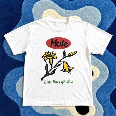 Hole Live Through This Graphic Vintage Tee, Music Band 90s Tshirt