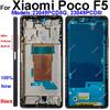 Mittelrahmen Gehäuse für Xiaomi Poco F5 Poco F5 Mittelrahmen Halter Abdeckung mit Linsenrahmen Lautstärketaste Ersatz Reparaturteile