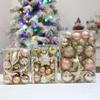 29/20Pcs Star Xmas Tree Hanging Ornaments Champagne Merry Christmas Decorations  Home New Year Decor