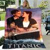 Coperta stampata Titanic Leonardo DiCaprio Coperta calda morbida e confortevole per casa viaggio letto coperta da picnic regalo di compleanno