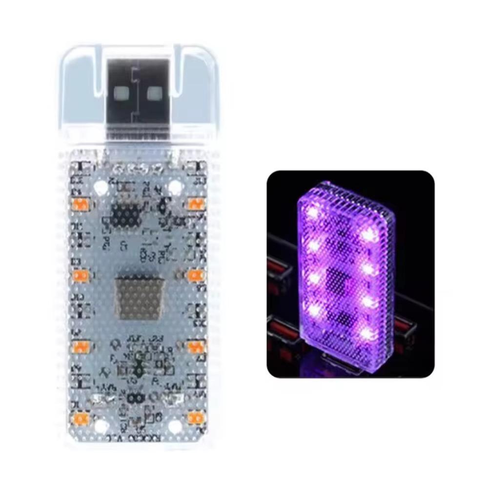 Magnetic Mount LED Car Touch Light Touch Sensor Mini Size Car Atmosphere Lamp Dimmable Light Soft Light USB Night Light