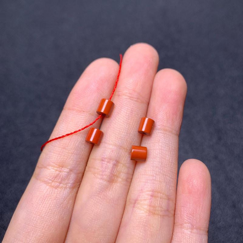 Natürliche Rote Stein Zylindrische Röhrenperlen für DIY Armbänder, Ohrringe, Halsketten - Schmuckzubehör & lose Perlen