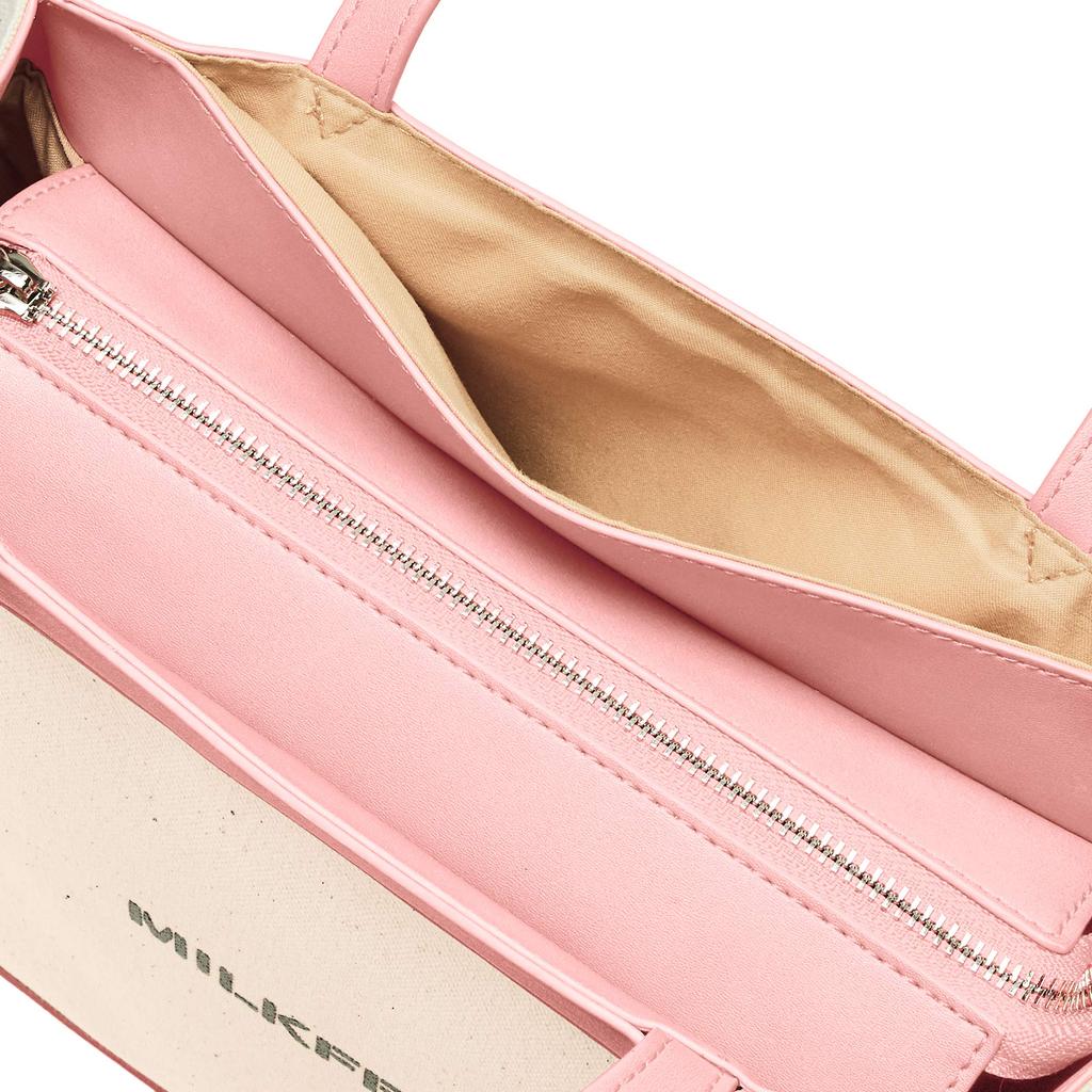 Milkfed Square Frame Tote Bag, Light Pink (103202053008)