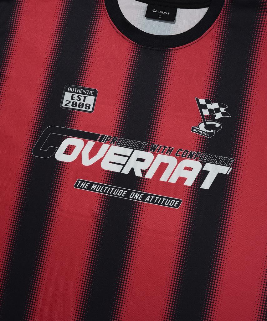 COVERNAT Football Jersey T-Shirt Red