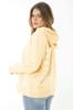 Women's Style Big Size Sweatshirt Large Size Yellow Back And Chest Printed Two Thread Hooded Sweatshirt