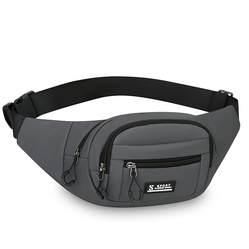 Outdoor Sports Men's Waist Bag Large Capacity Storage Wear-resistant Lightweight Waterproof Chest Bag Multifunctional Crossbody Bag