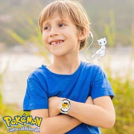 Pokemon Boys Quartz Watch Rubber Strap Multicolor 13 (Model POK4240AZ)