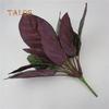 1Pc Artificial Plant Tropical Peacock Leaves for DIY Floral Arrangement Decor Decoration