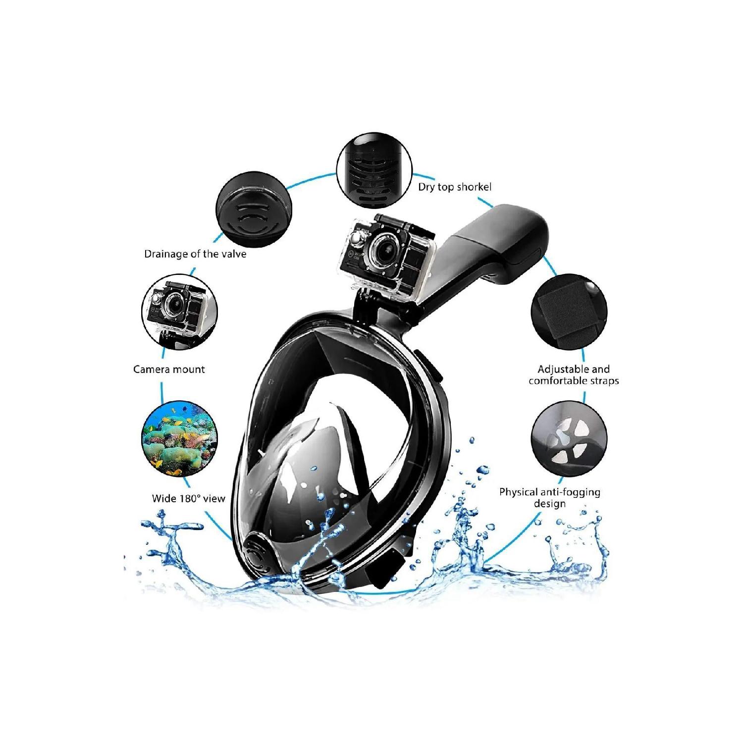 

Маска для дайвинга M2098g S/M чёрный