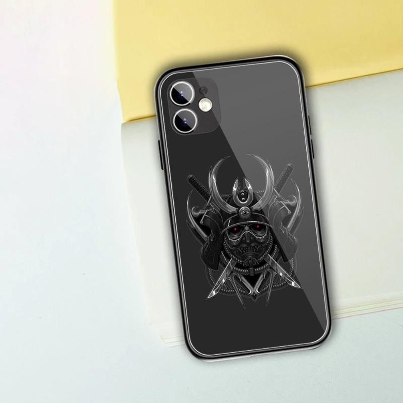 

Чехол для телефона Samurai Mask для iPhone 14 13 12 11 XS X 8 7 6 Plus Mini Pro Max SE 2022 черный чехол для телефона из поликарбоната и термополиуретана iPhone SE 2020-2022