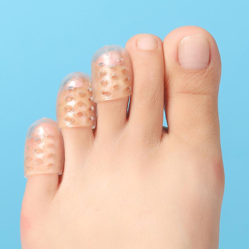 10Pcs Pain Relief Silicone Toe Protectors Breathable Toe Covers for Ingrown Toenails/Corns/Blisters