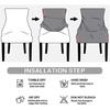 Velvet Wingback Chair Cover 1/2/4 PCS Stretch Removable Armless Chair Slipcovers Super Soft Curved Back Chair Protectors for Dining Room Banquet Home