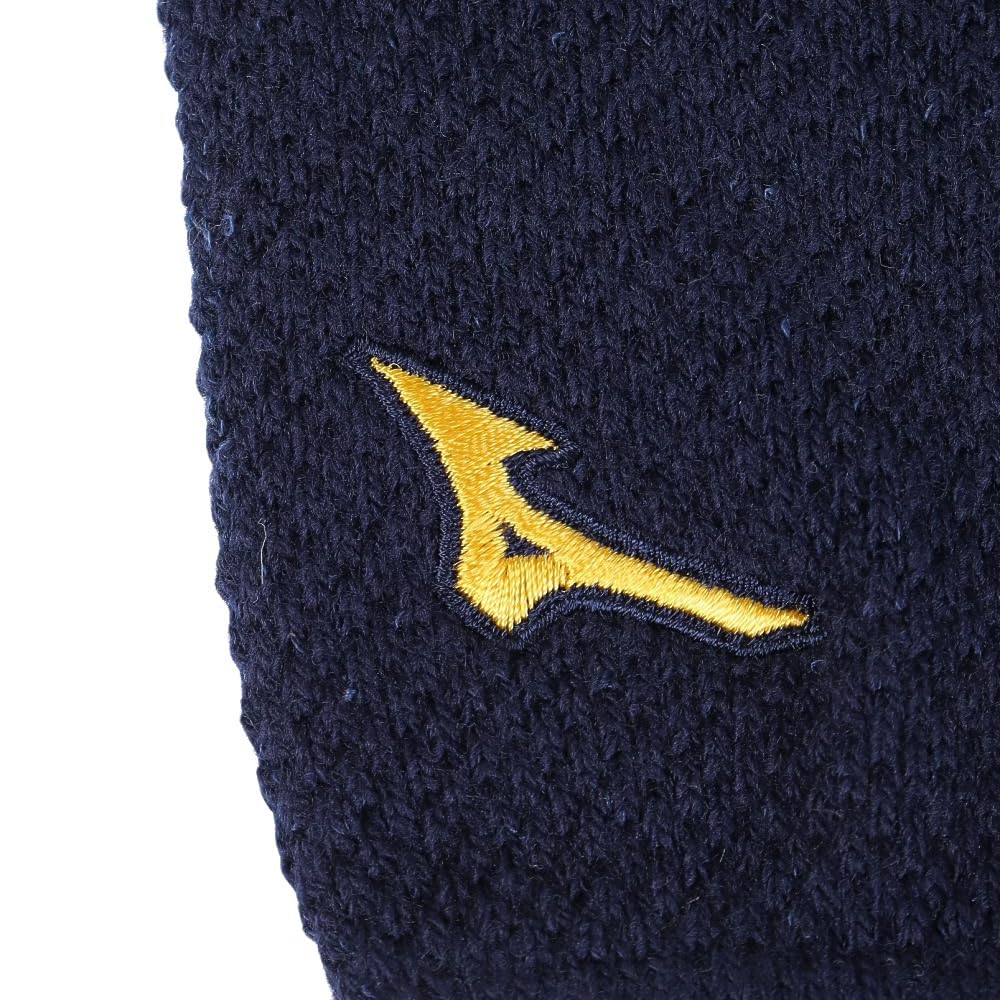 Mizuno Pro Breath Thermo Knit 12JYAA0114 Gloves, (Navy/FF/Men's, Women's)