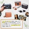 Instax Mini Evo Case with PU Leather and Magnetic Snap Shoulder Strap (Black)