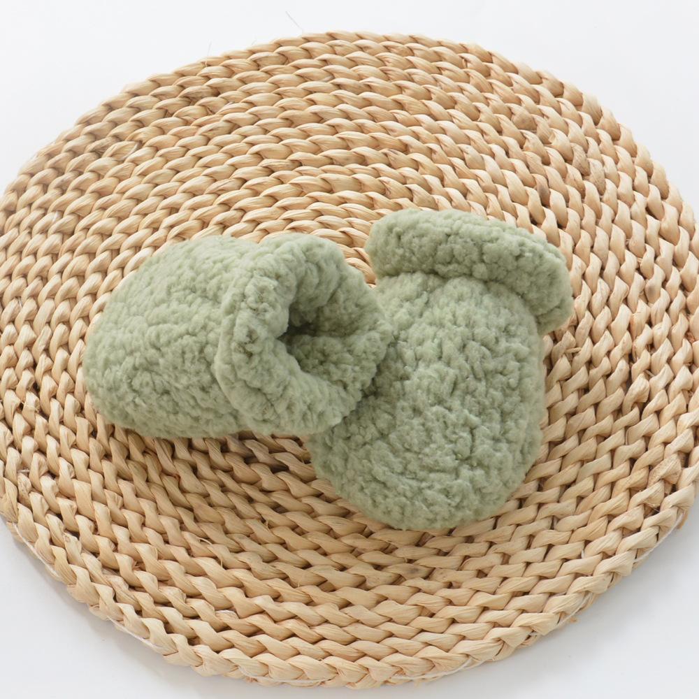 Autumn Winter Thicken Warm Gloves for Newborn Baby Mittens Kids Boy Girl Plush Anti-scratch Face Gloves Accessories