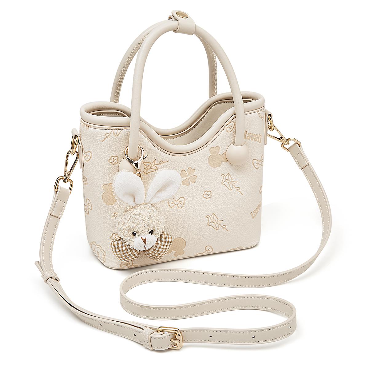 FOXER Women s Handbag PU Leather Cute Bucket Bag New Design Small Size Crossbody Bag Best Gift for Girlfriend Lover