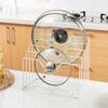 Hollow Design Pan Lid Organizer Multifunctional Cutting Board Holder Kitchen Storage Rack  Cabinet