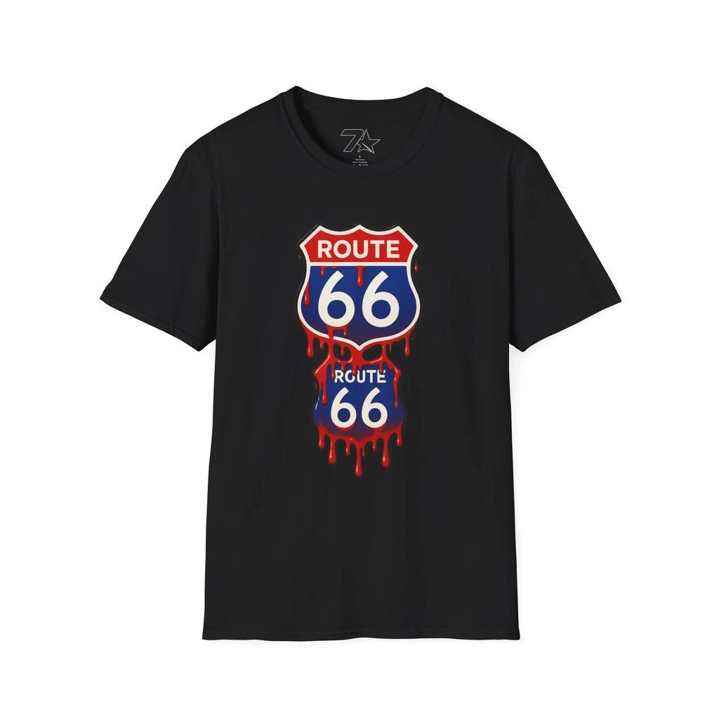 Route 66 Drip Unisex T Shirt, Graphic Tee, Road Trip Shirt, Vintage Travel Top,
